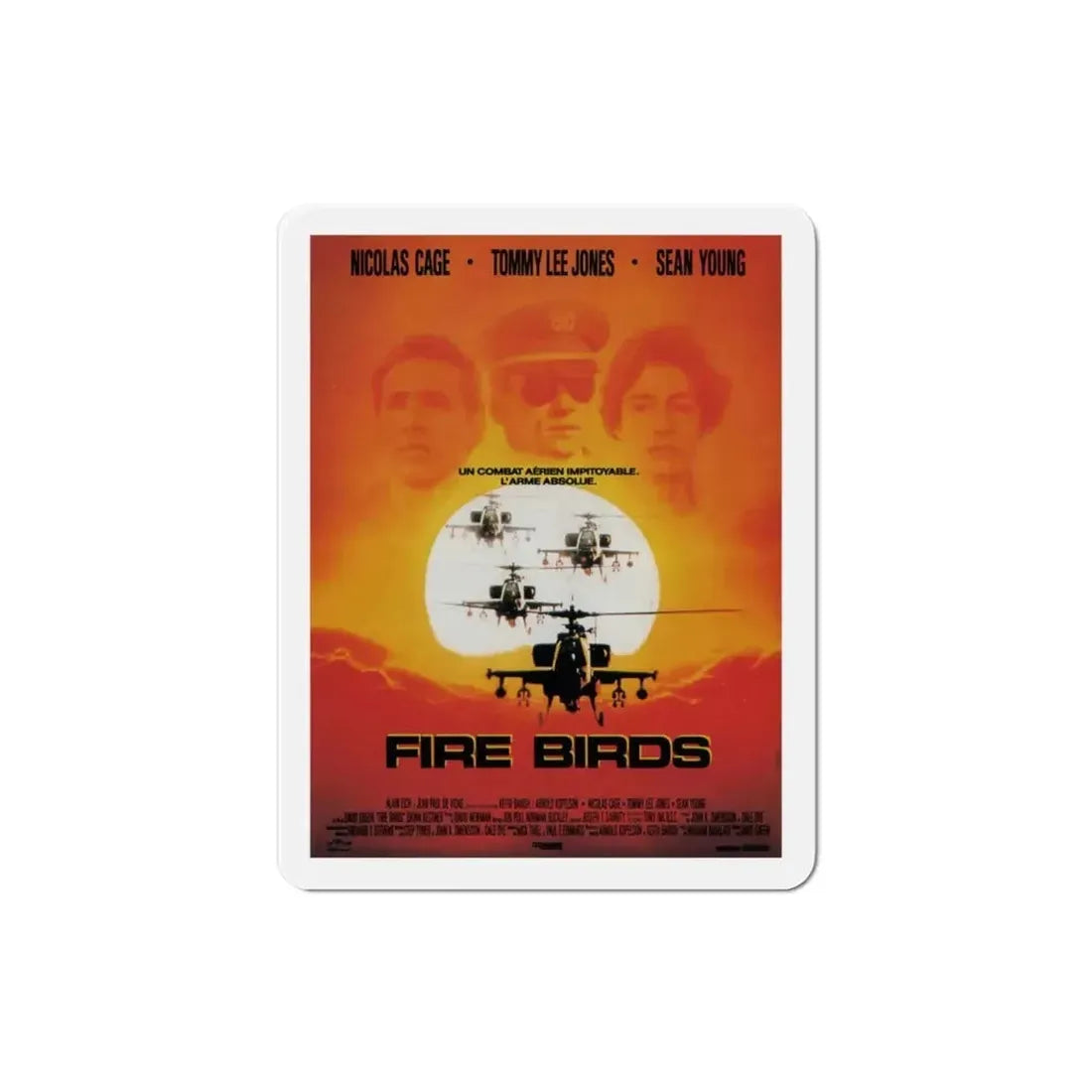 Fire Birds 1990 Movie Poster Refrigerator Magnet - The Sticker Space