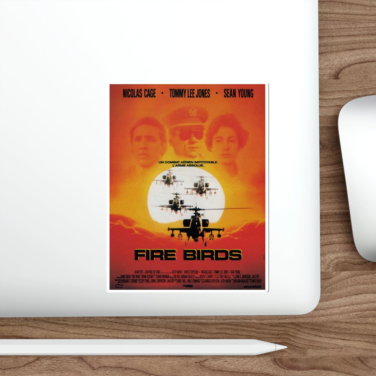 Fire Birds 1990 Movie Poster STICKER Vinyl Die-Cut Decal-The Sticker Space