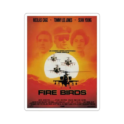 Fire Birds 1990 Movie Poster STICKER Vinyl Die-Cut Decal 4 Inch - The Sticker Space