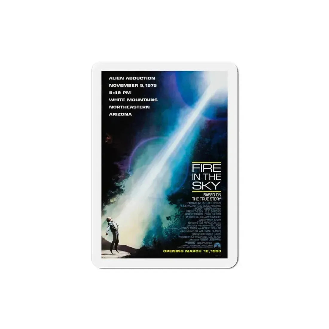 Fire in the Sky 1993 Movie Poster Refrigerator Magnet 3 Inch - The Sticker Space