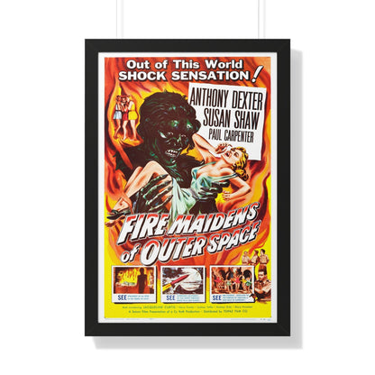 FIRE MAIDENS OF OUTER SPACE 1956 - Framed Movie Poster-20" x 30"-The Sticker Space