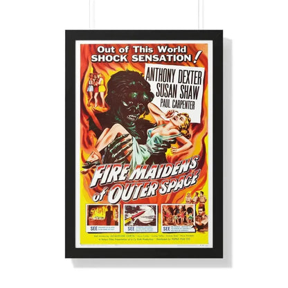 FIRE MAIDENS OF OUTER SPACE 1956 - Framed Movie Poster - The Sticker Space