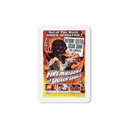Fire Maidens of Outer Space 1956 Movie Poster Refrigerator Magnet 5 Inch - The Sticker Space