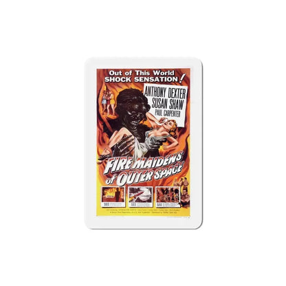 Fire Maidens of Outer Space 1956 Movie Poster Refrigerator Magnet 6 Inch - The Sticker Space
