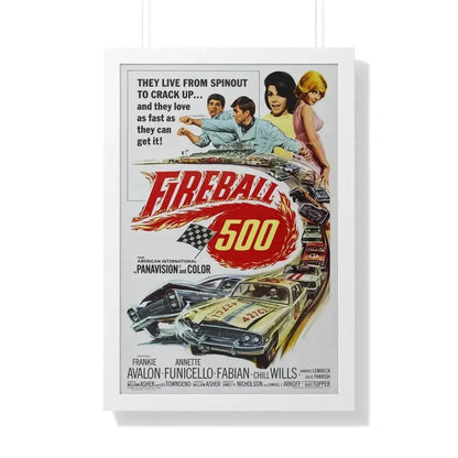 FIREBALL 500 1966 - Framed Movie Poster 20" x 30" White - The Sticker Space