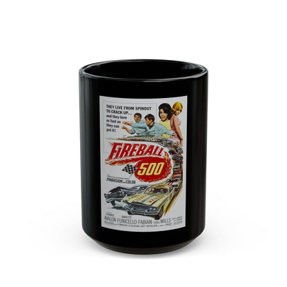 FIREBALL 500 1966 Movie Poster - Black Coffee Mug-15oz-The Sticker Space