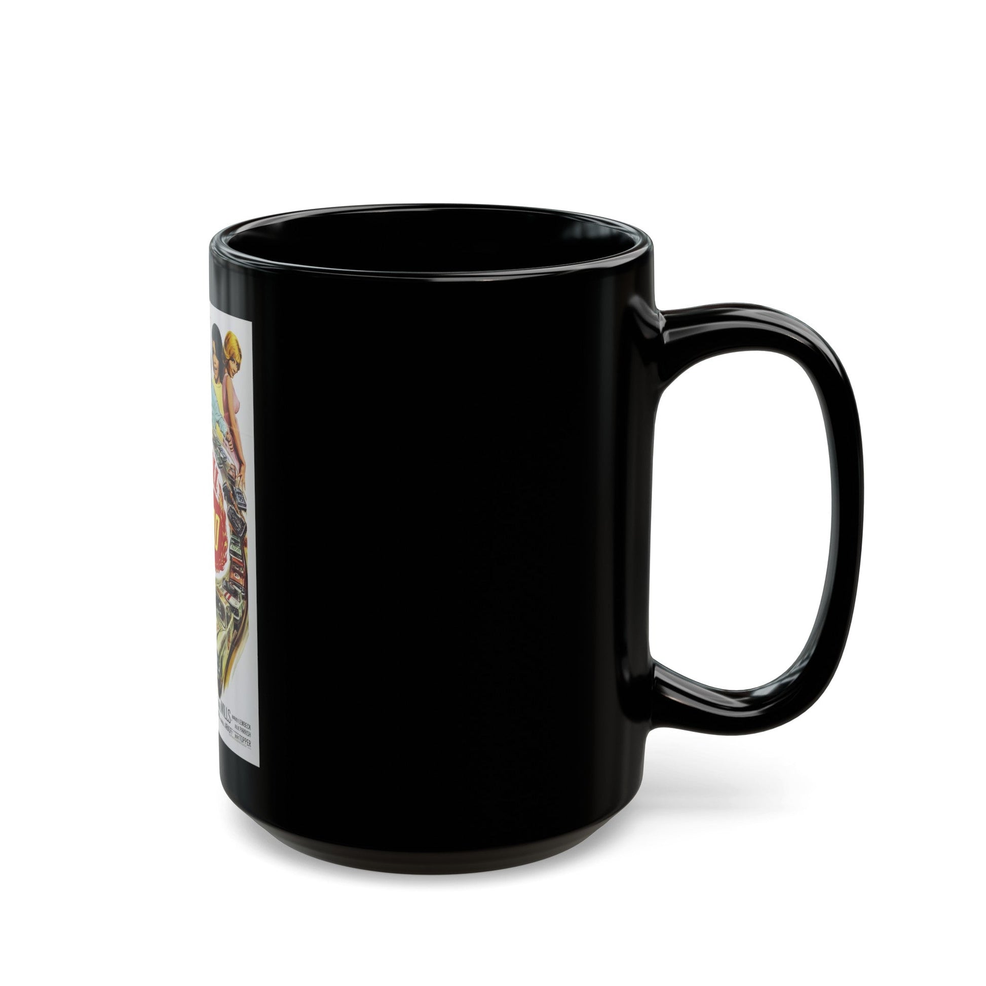 FIREBALL 500 1966 Movie Poster - Black Coffee Mug-The Sticker Space