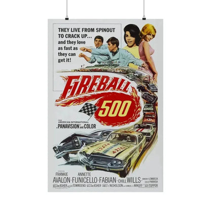 FIREBALL 500 1966 - Paper Movie Poster - The Sticker Space