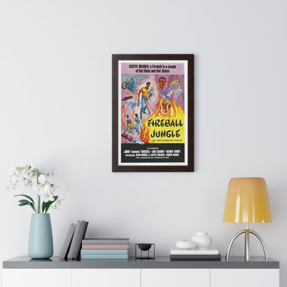 FIREBALL JUNGLE 1969 - Framed Movie Poster-The Sticker Space