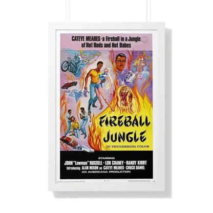 FIREBALL JUNGLE 1969 - Framed Movie Poster - The Sticker Space