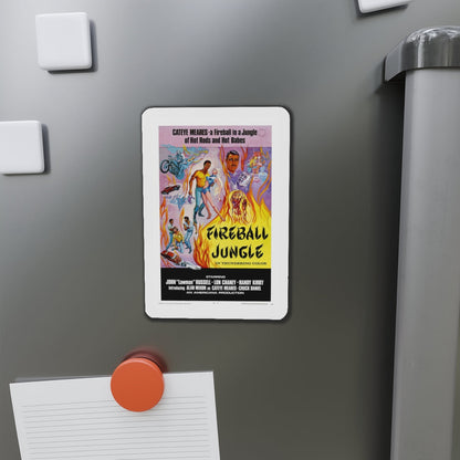 FIREBALL JUNGLE 1969 Movie Poster - Die-Cut Magnet-The Sticker Space