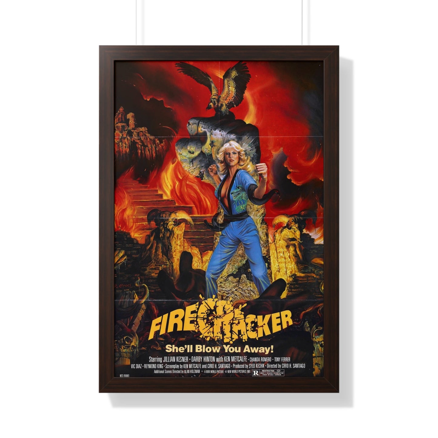 FIRECRACKER 1981 - Framed Movie Poster-20" x 30"-The Sticker Space