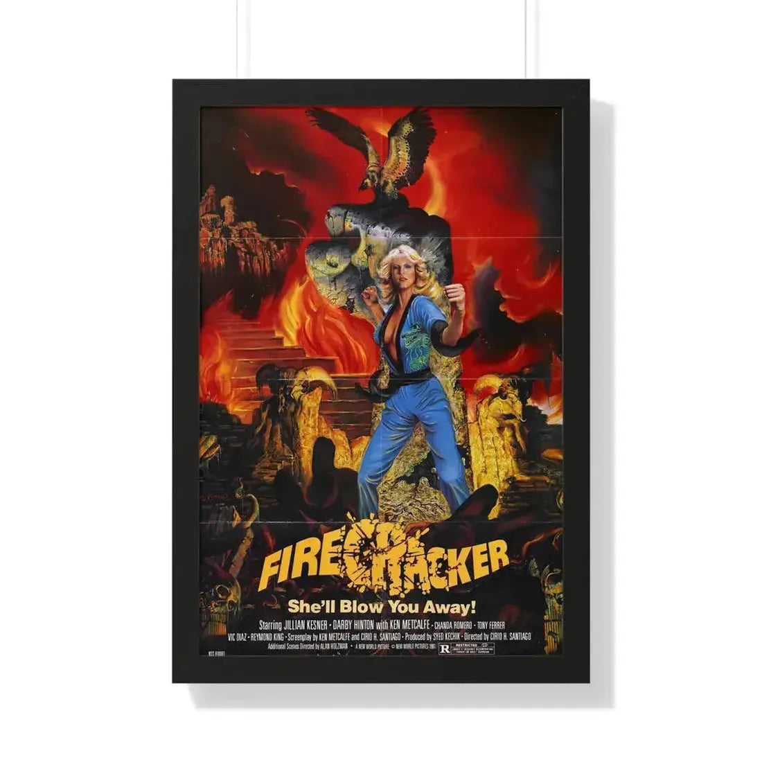 FIRECRACKER 1981 - Framed Movie Poster - The Sticker Space