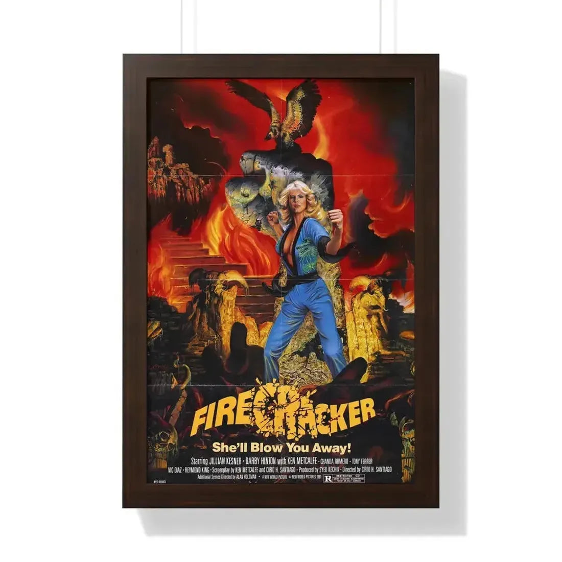 FIRECRACKER 1981 - Framed Movie Poster - The Sticker Space