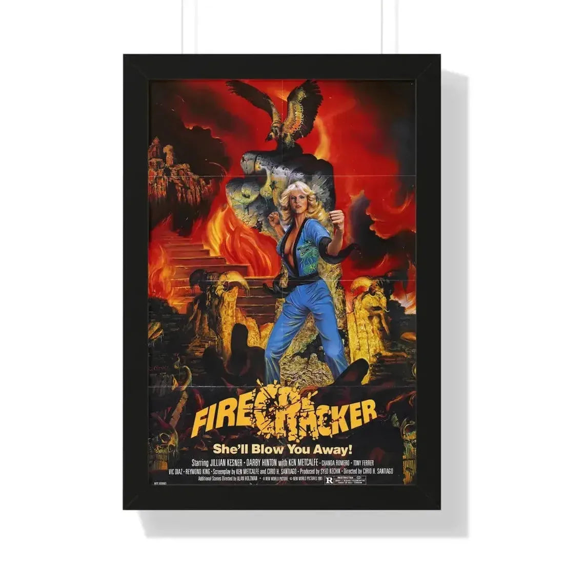 FIRECRACKER 1981 - Framed Movie Poster - The Sticker Space