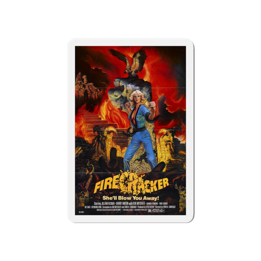 FIRECRACKER 1981 Movie Poster - Die-Cut Magnet-6 × 6"-The Sticker Space