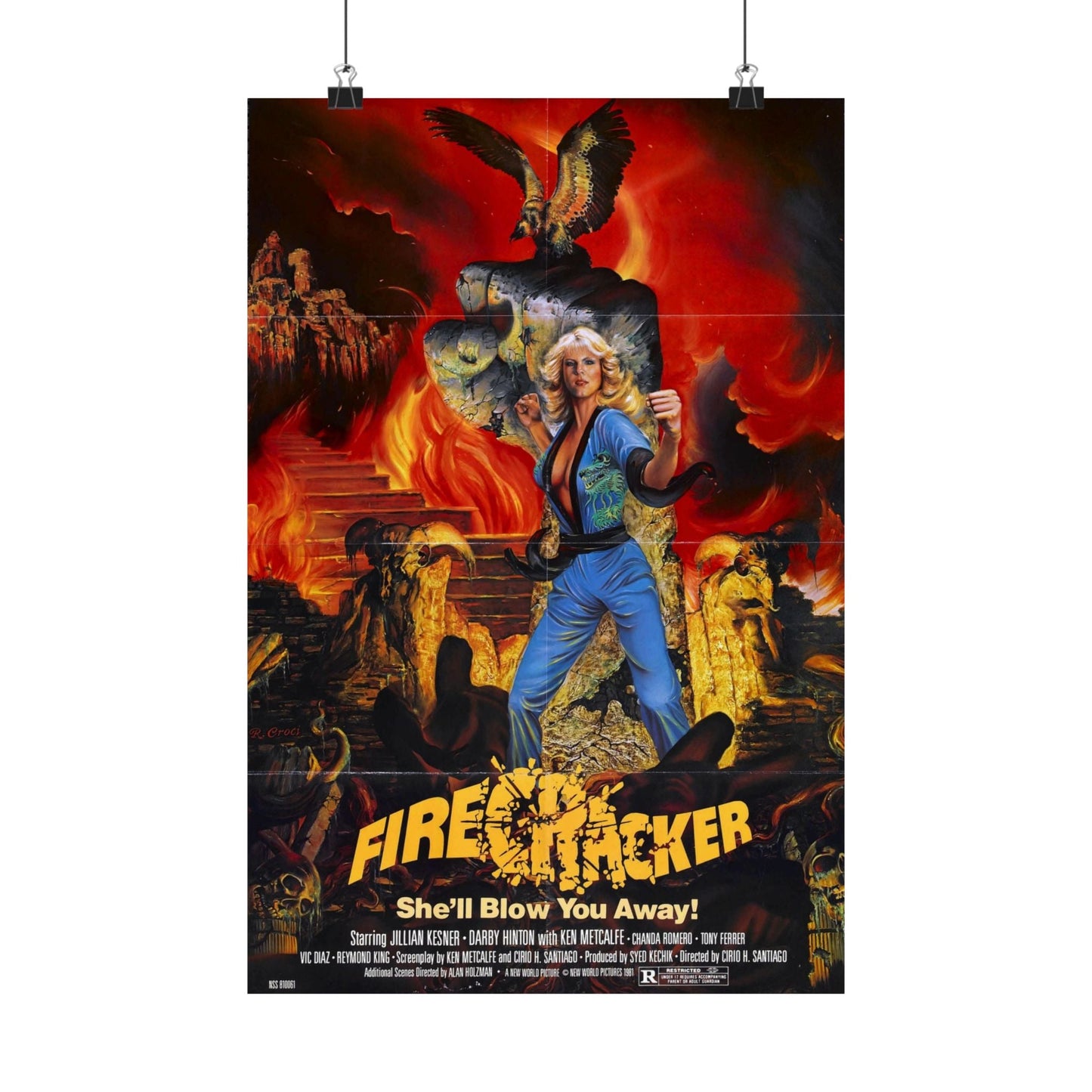 FIRECRACKER 1981 - Paper Movie Poster-12″ x 18″-The Sticker Space