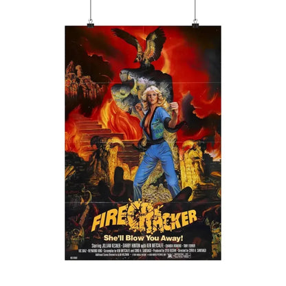FIRECRACKER 1981 - Paper Movie Poster 16″ x 24″ Matte - The Sticker Space