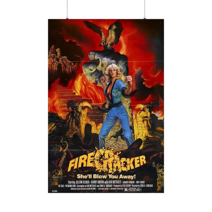 FIRECRACKER 1981 - Paper Movie Poster 36" x 54" Matte - The Sticker Space