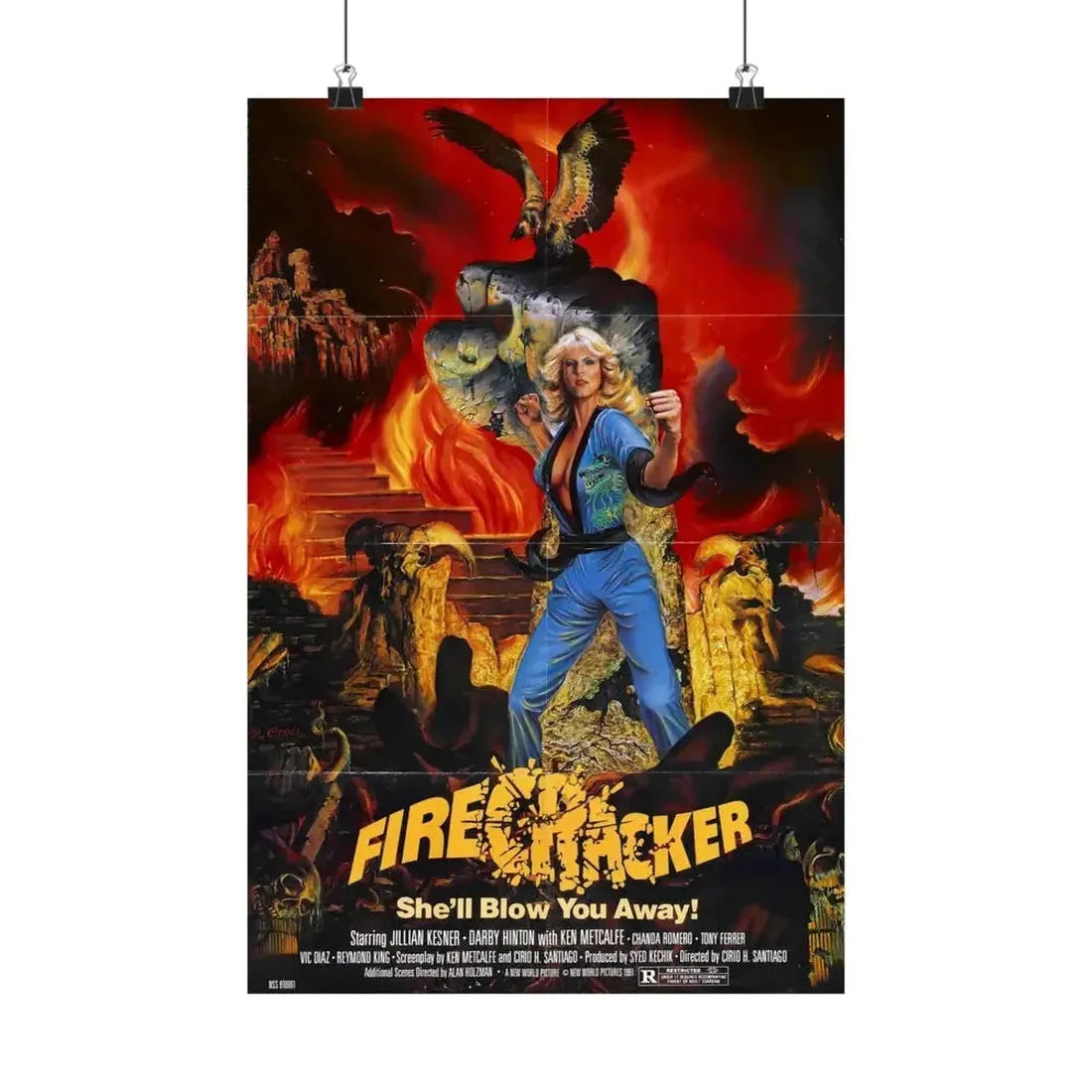 FIRECRACKER 1981 - Paper Movie Poster - The Sticker Space