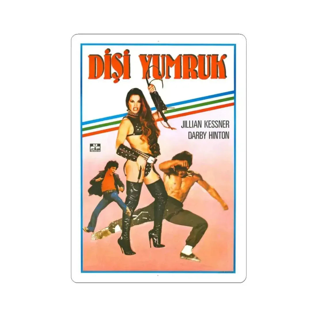 FIRECRACKER (TURKISH) 1981 Movie Poster - STICKER Vinyl Kiss-Cut Decal 3 Inch White - The Sticker Space