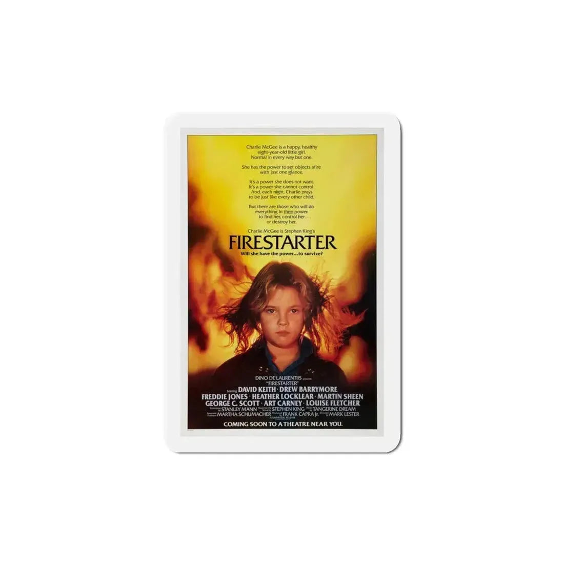 Firestarter 1984 Movie Poster Refrigerator Magnet 4 Inch - The Sticker Space