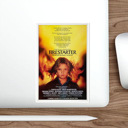 Firestarter 1984 Movie Poster STICKER Vinyl Die-Cut Decal-The Sticker Space