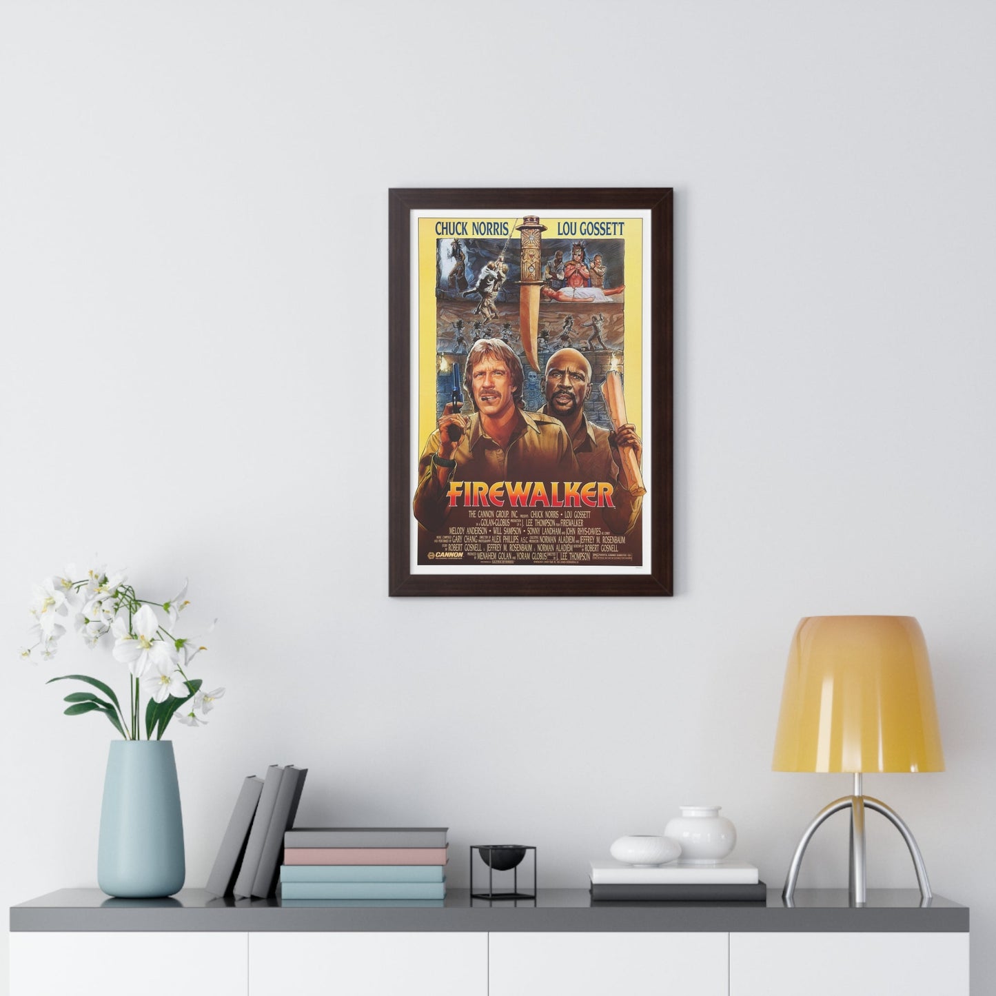 FIREWALKER 1986 - Framed Movie Poster-The Sticker Space