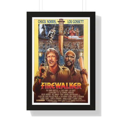 FIREWALKER 1986 - Framed Movie Poster-16″ x 24″-The Sticker Space