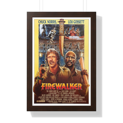 FIREWALKER 1986 - Framed Movie Poster-16″ x 24″-The Sticker Space