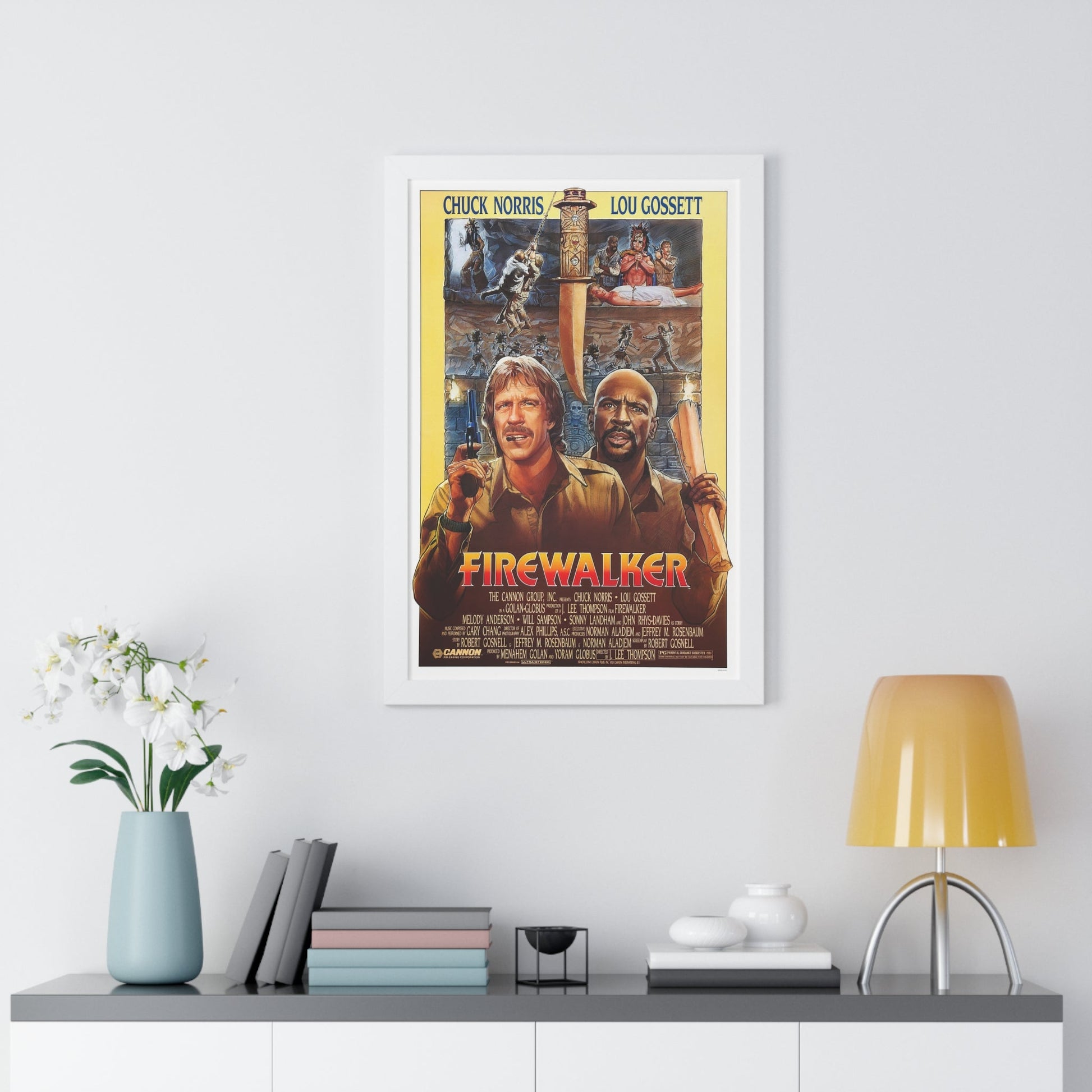 FIREWALKER 1986 - Framed Movie Poster-The Sticker Space