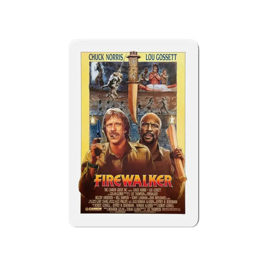 FIREWALKER 1986 Movie Poster - Refrigerator Magnet 6 Inch - The Sticker Space