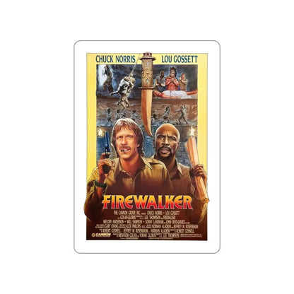 FIREWALKER 1986 Movie Poster STICKER Vinyl Die-Cut Decal - The Sticker Space