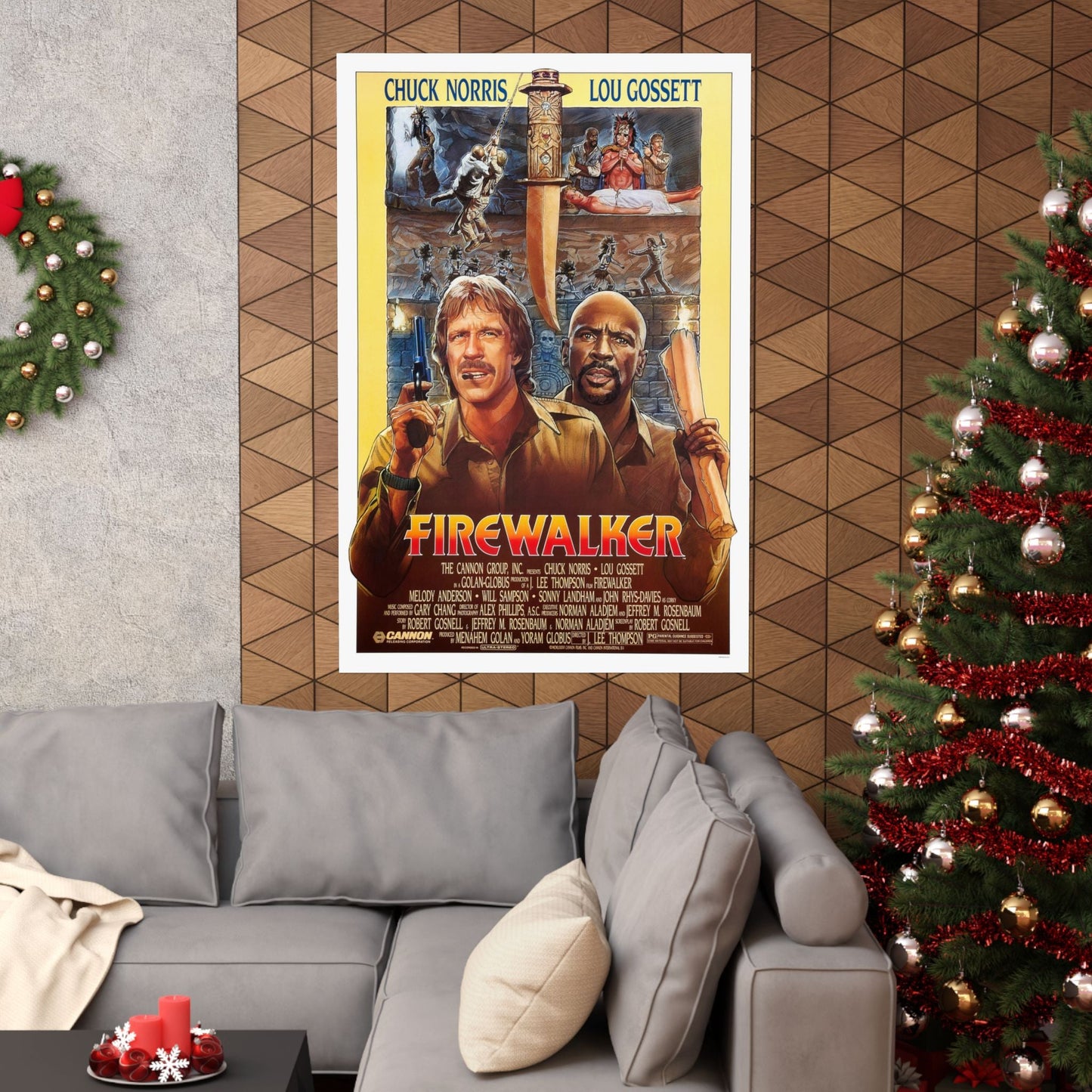 FIREWALKER 1986 - Paper Movie Poster-The Sticker Space