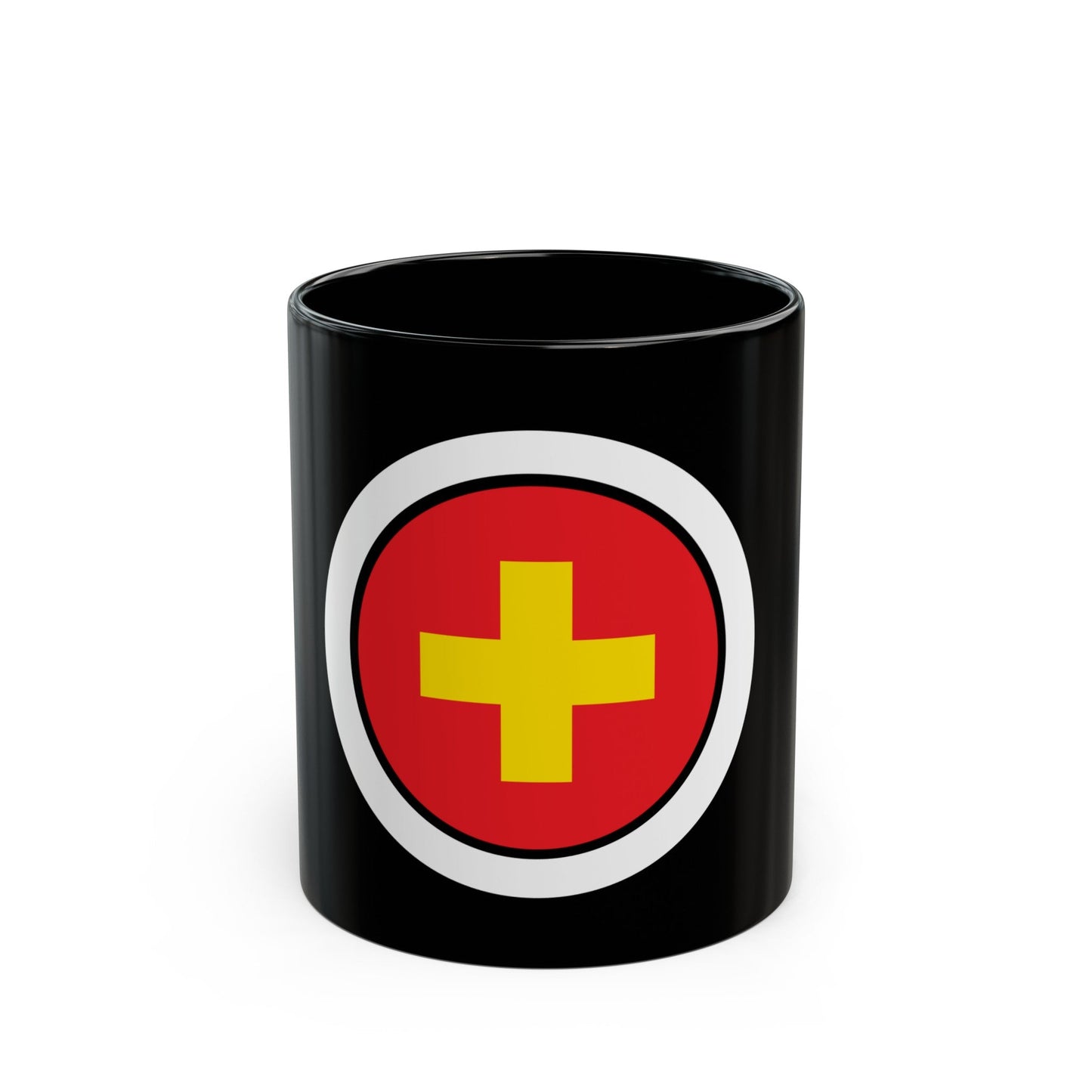 First Aid (Boy Scout Merit Badge) Black Coffee Mug-11oz-The Sticker Space