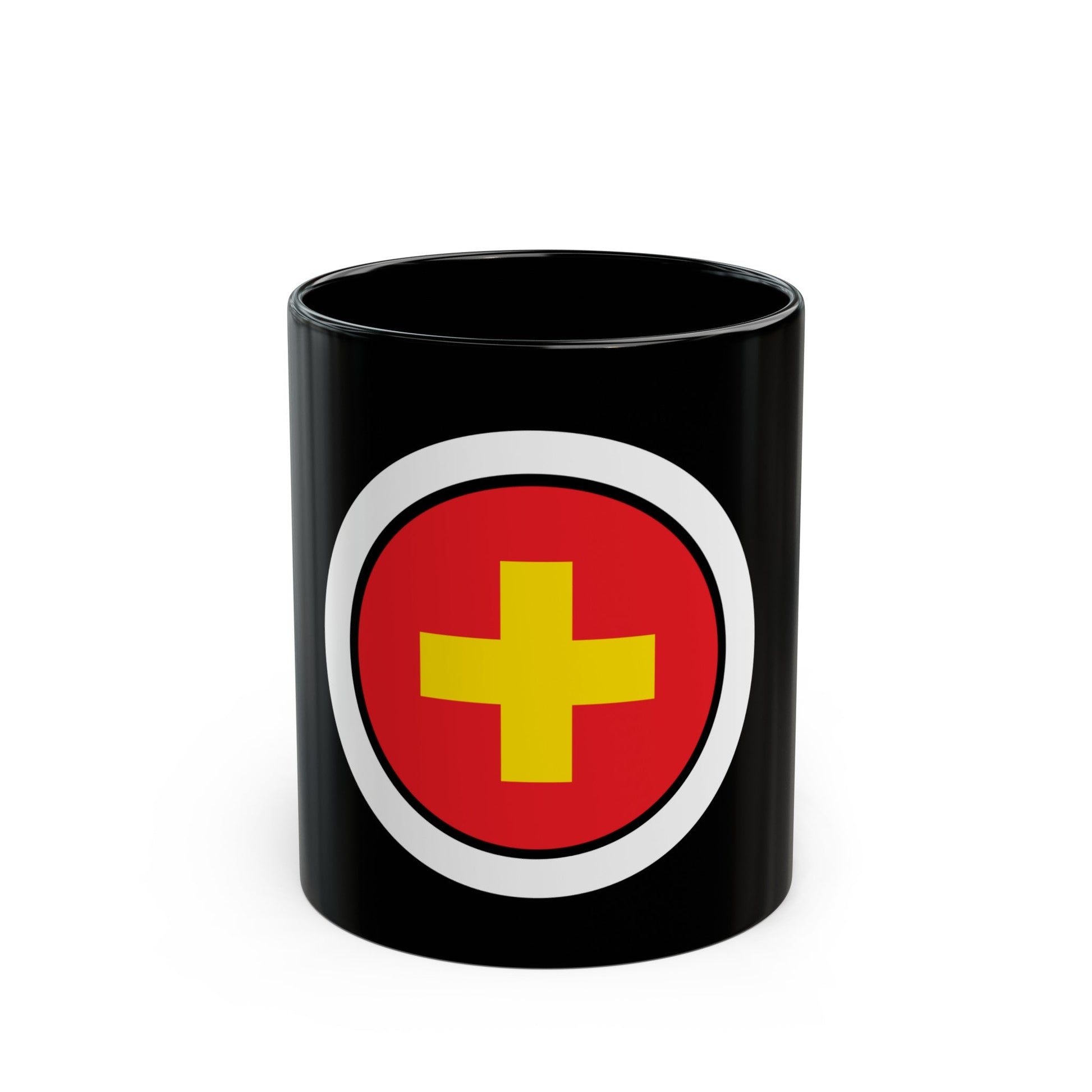 First Aid (Boy Scout Merit Badge) Black Coffee Mug-11oz-The Sticker Space