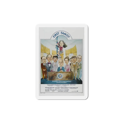 First Family 1980 Movie Poster Refrigerator Magnet 3 Inch - The Sticker Space