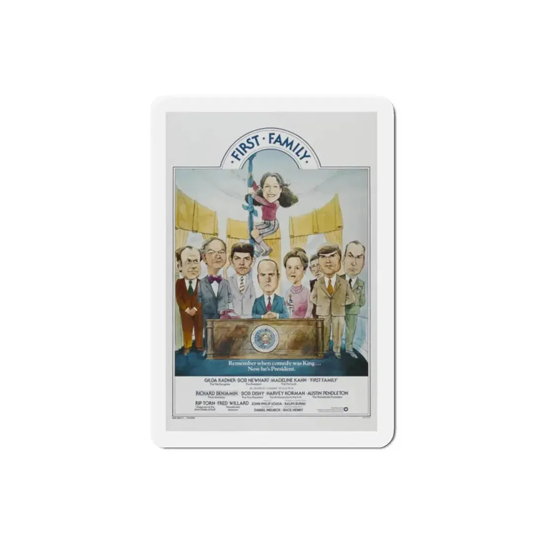 First Family 1980 Movie Poster Refrigerator Magnet - The Sticker Space