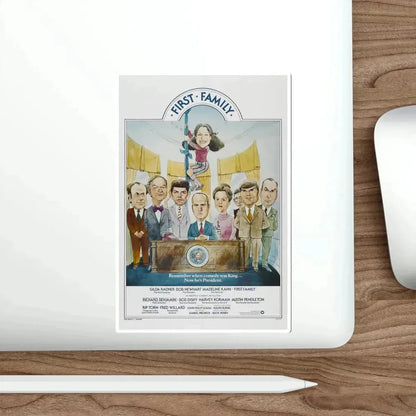 First Family 1980 Movie Poster STICKER Vinyl Die-Cut Decal - The Sticker Space