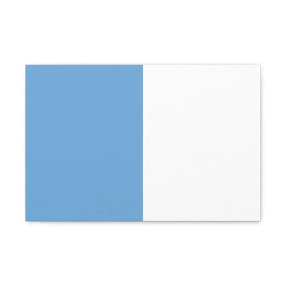First Flag of Argentina - Canvas Wall Art 18″ x 12″ 1.25" - The Sticker Space