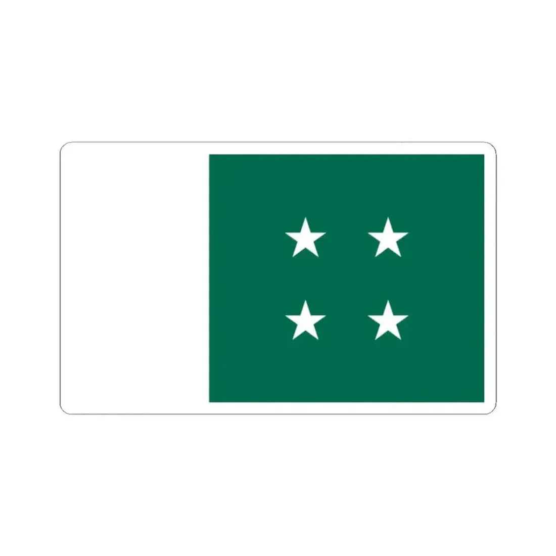 First Flag of Bangladesh Awami League 1947-1971 (Bangladesh) STICKER Vinyl Kiss-Cut Decal 2 Inch White - The Sticker Space