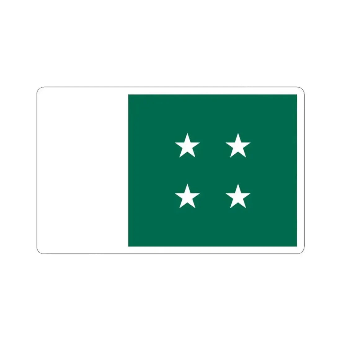 First Flag of Bangladesh Awami League 1947-1971 (Bangladesh) STICKER Vinyl Kiss-Cut Decal 3 Inch White - The Sticker Space