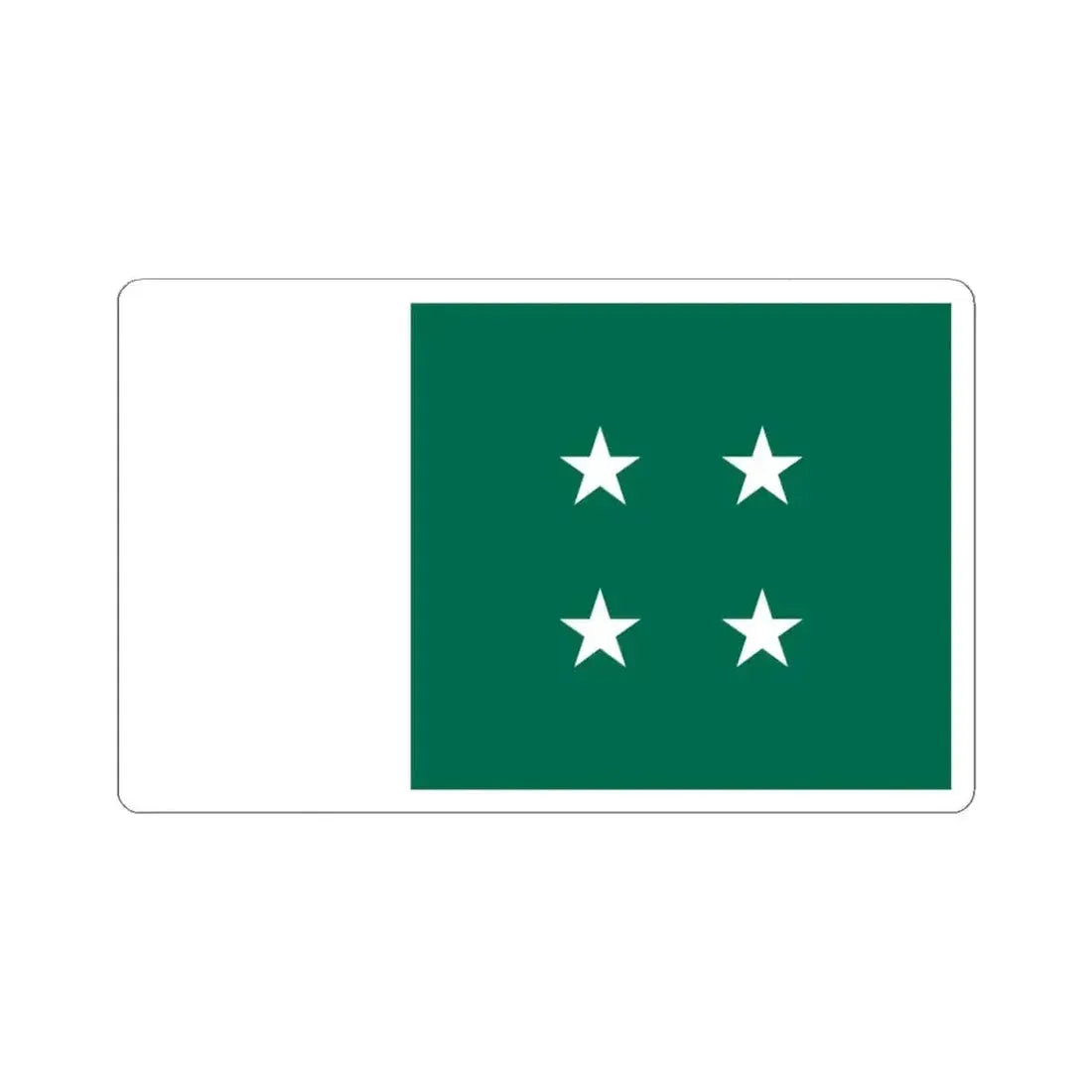 First Flag of Bangladesh Awami League 1947-1971 (Bangladesh) STICKER Vinyl Kiss-Cut Decal 4 Inch White - The Sticker Space