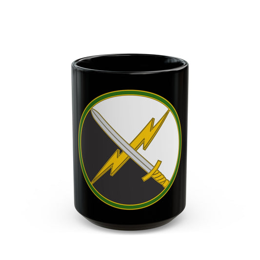 First Information Operations Command CSIB (U.S. Army) Black Coffee Mug-15oz-The Sticker Space