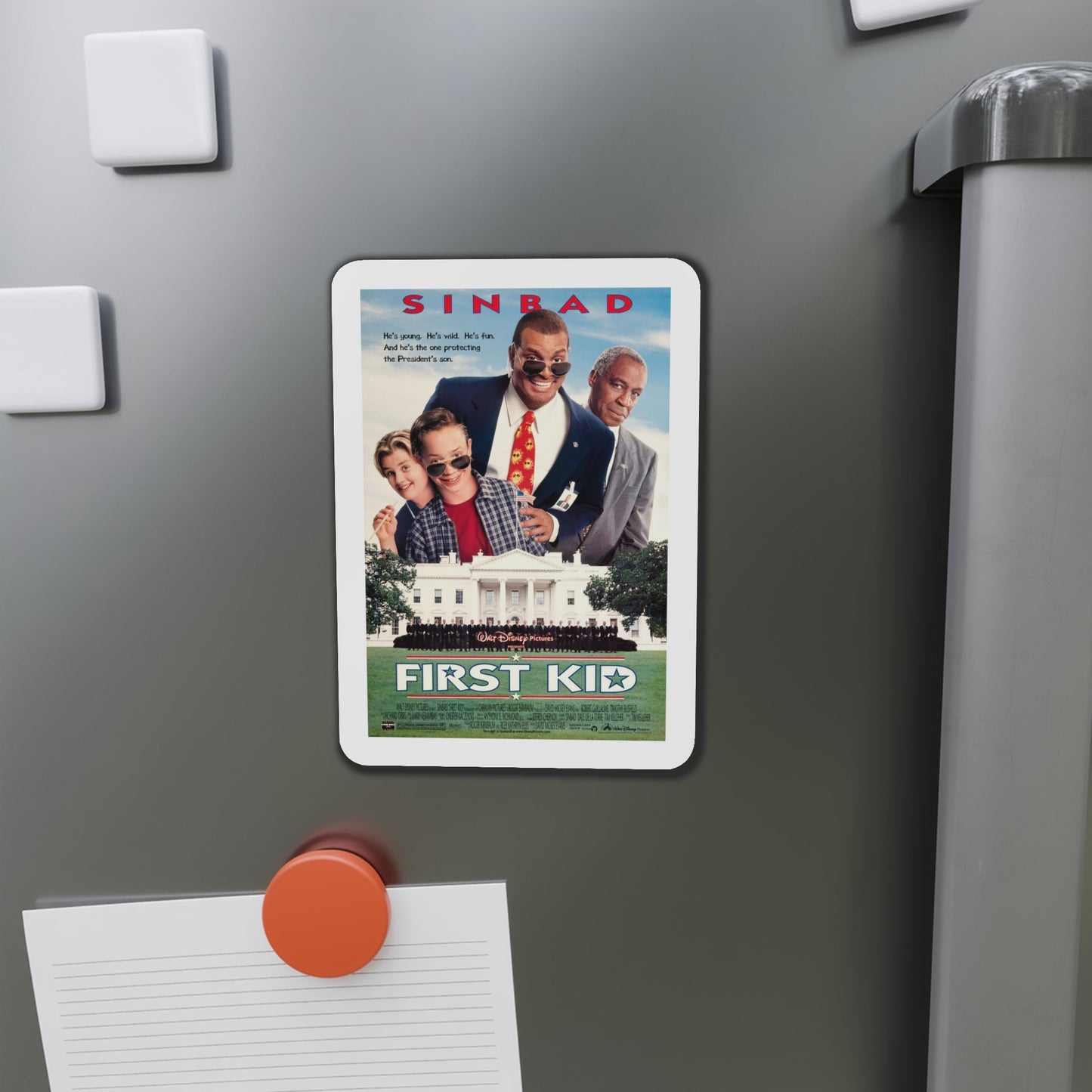 First Kid 1996 Movie Poster Die-Cut Magnet-The Sticker Space