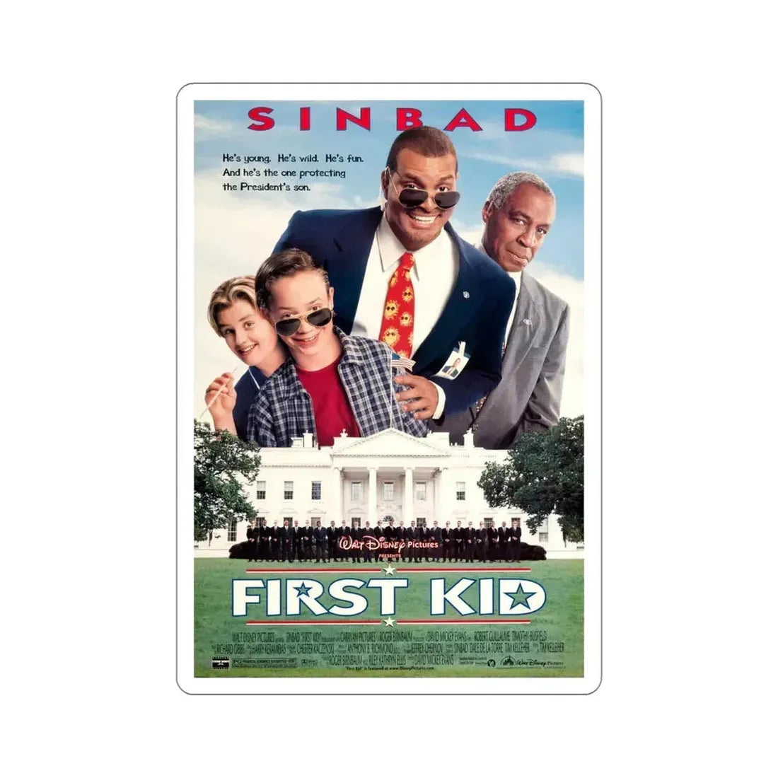 First Kid 1996 Movie Poster STICKER Vinyl Die-Cut Decal 5 Inch - The Sticker Space
