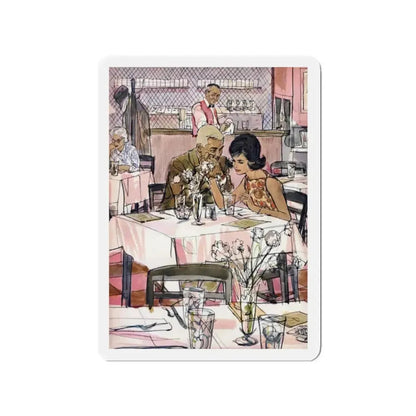 First Love, Chatelaine, May 1961 (Magazine Illustration) Refrigerator Magnet - The Sticker Space