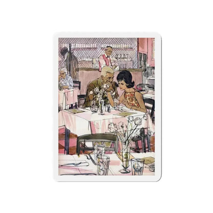 First Love, Chatelaine, May 1961 (Magazine Illustration) Refrigerator Magnet - The Sticker Space