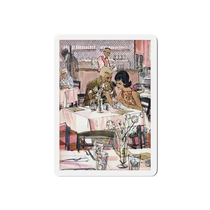 First Love, Chatelaine, May 1961 (Magazine Illustration) Refrigerator Magnet - The Sticker Space