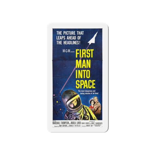 FIRST MAN INTO SPACE 1959 Movie Poster - Die-Cut Magnet-6 × 6"-The Sticker Space